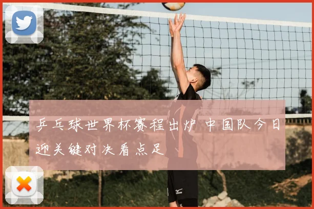 乒乓球世界杯赛程出炉 中国队今日迎关键对决看点足